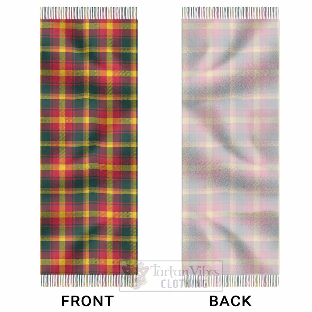 Maple Leaf Canada Tartan Tassel Scarf