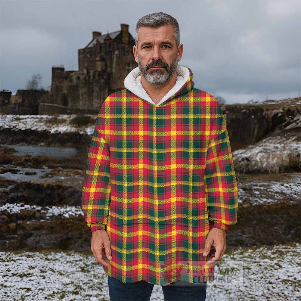Maple Leaf Canada Tartan Wearable Blanket - Tartan Vibes Clothing