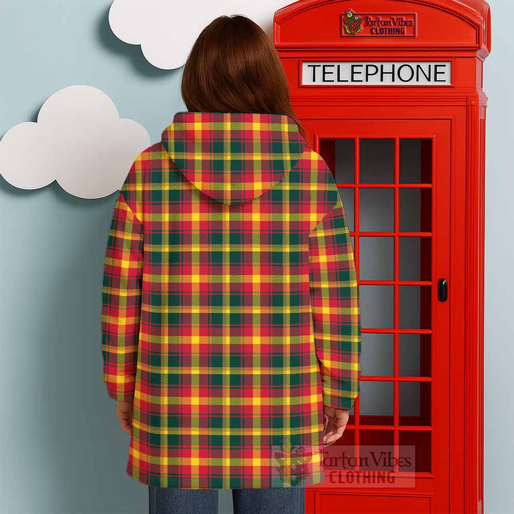 Maple Leaf Canada Tartan Wearable Blanket - Tartan Vibes Clothing