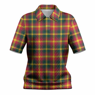 Maple Leaf Canada Tartan Women’s Polo Sweater Top