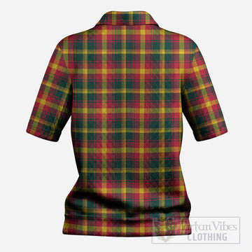 Maple Leaf Canada Tartan Women’s Polo Sweater Top