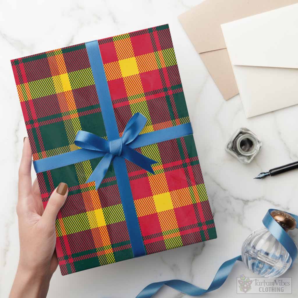Maple Leaf Canada Tartan Wrapping Paper