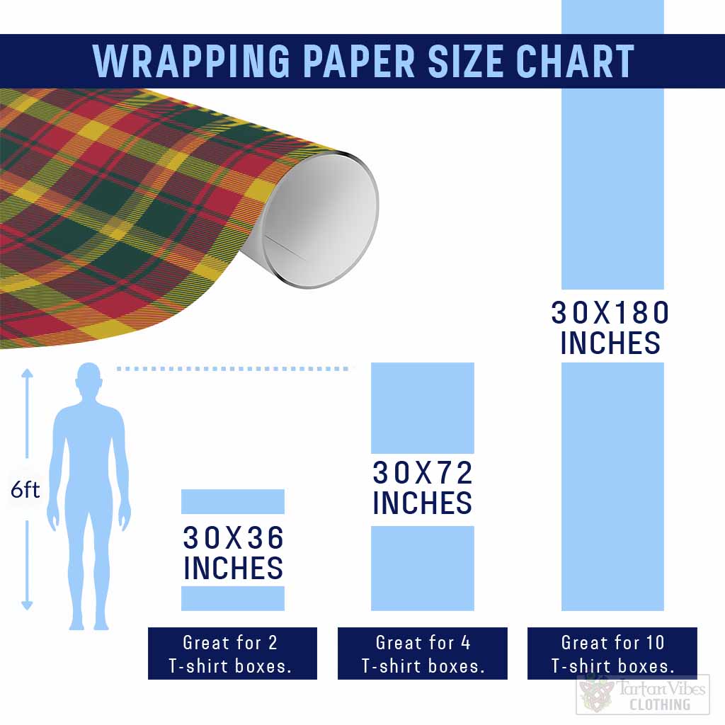 Maple Leaf Canada Tartan Wrapping Paper