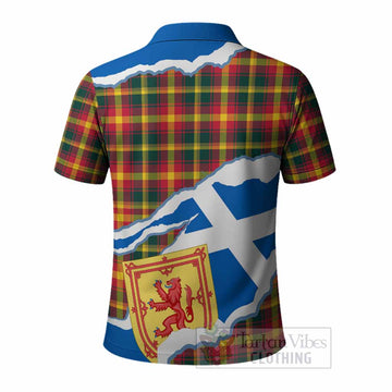 Maple Leaf Scotland Football Tartan Polo Shirt We'll Be Coming