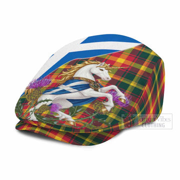 Maple Leaf Scottish Tartan Unicorn Heritage Flat Cap, Jeff Cap