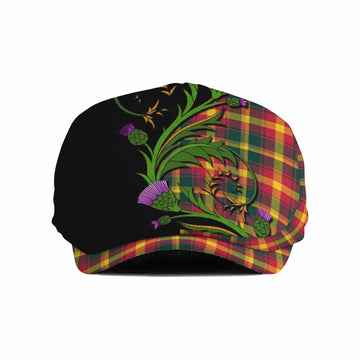 Maple Leaf Tartan Flat Cap, Jeff Cap Scottish Thistle Pride Heritage Art
