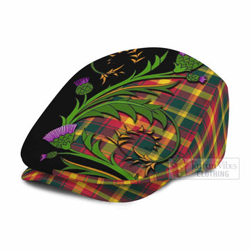 Maple Leaf Tartan Flat Cap, Jeff Cap Scottish Thistle Pride Heritage Art