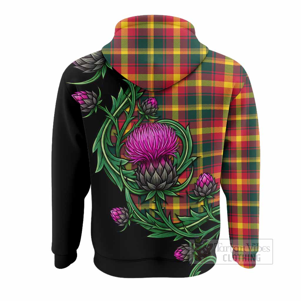 Maple Leaf Tartan Hoodie Resilient Scottish Thistle - Tartan Vibes Clothing