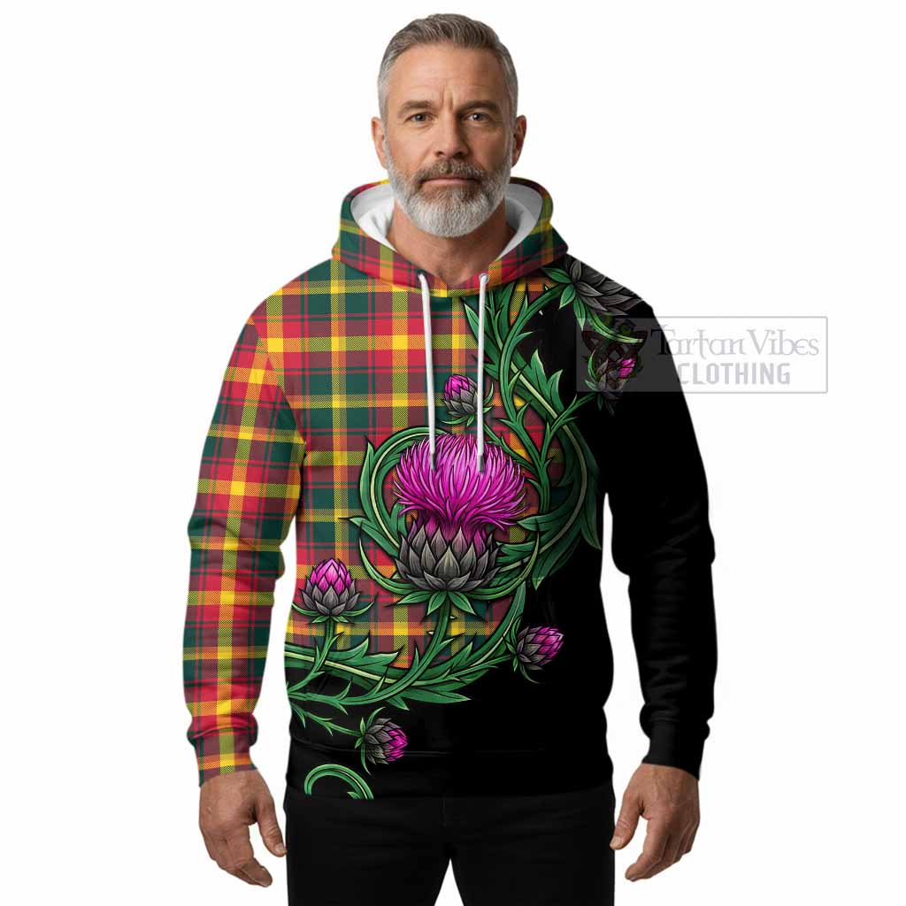 Maple Leaf Tartan Hoodie Resilient Scottish Thistle - Tartan Vibes Clothing