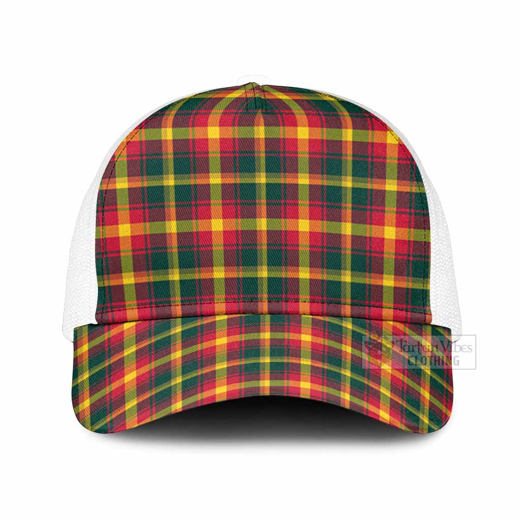 Maple Leaf Tartan Mesh Trucker Cap