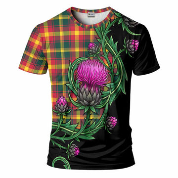 Maple Leaf Tartan T-Shirt Resilient Scottish Thistle Kid's Shirt - Tartan Vibes Clothing
