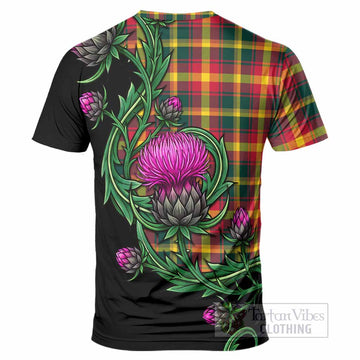 Maple Leaf Tartan T-Shirt Resilient Scottish Thistle - Tartan Vibes Clothing