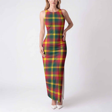 Maple Leaf Tartan Tank Maxi Dress