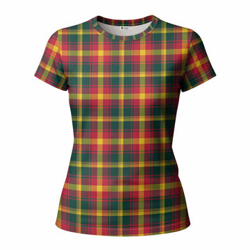 Maple Leaf Tartan Women T shirt