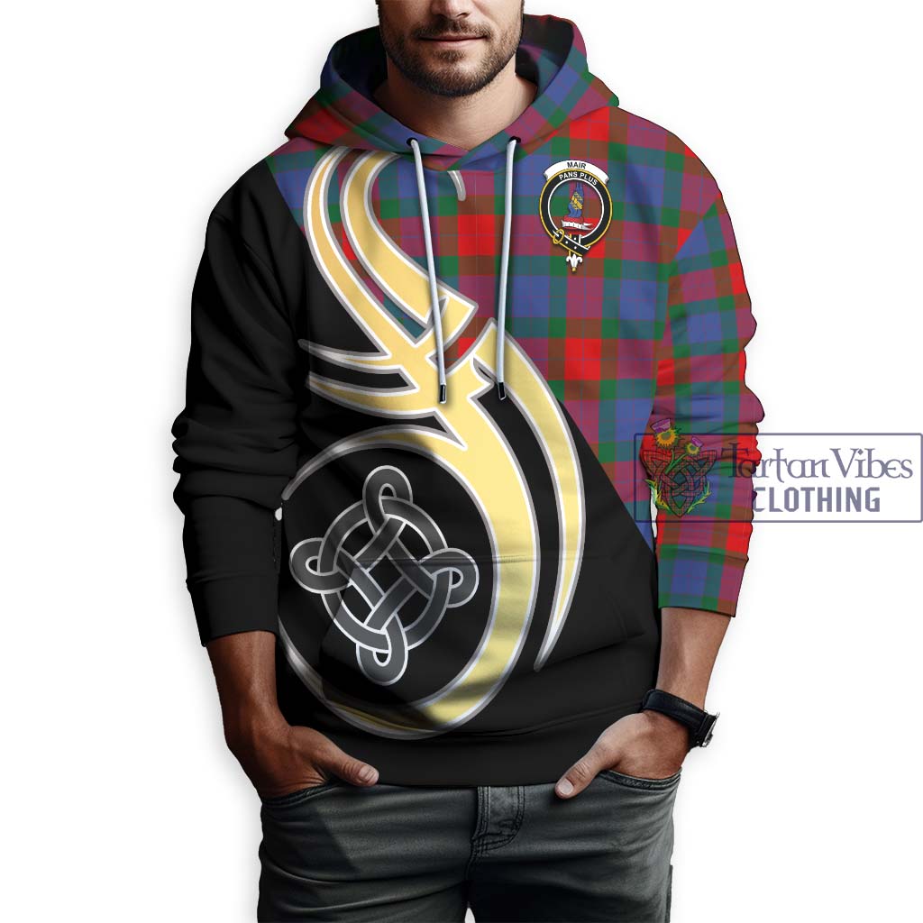 Mar Tartan Hoodie with Family Crest and Celtic Symbol Style Zip Hoodie - Tartan Vibes Clothing