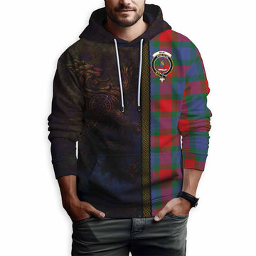 Tartan Vibes Clothing Mar Tartan Family Crest Hoodie Alba Gu Brath Be Brave Lion Ancient Style