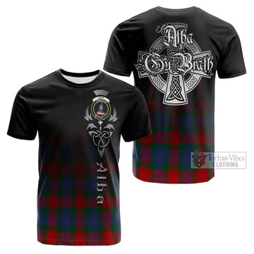 Mar Tartan Cotton T-shirt Featuring Alba Gu Brath Family Crest Celtic Inspired Kid's Shirt - Tartan Vibes Clothing