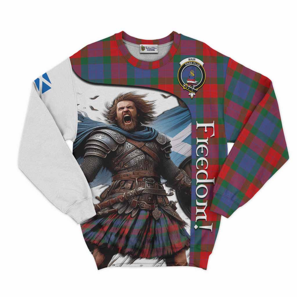 Tartan Vibes Clothing Mar Crest Tartan Sweatshirt Inspired by the Freedom of Scottish Warrior