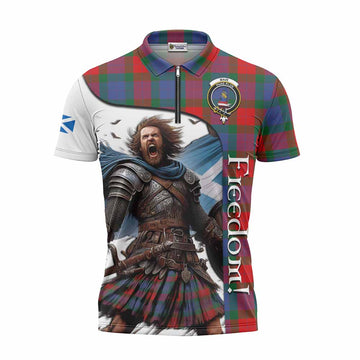 Mar Crest Tartan Zipper Polo Shirt Inspired by the Freedom of Scottish Warrior Unisex - Tartan Vibes Clothing