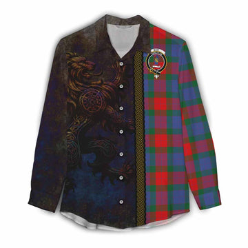 Mar Tartan Family Crest Women's Casual Shirt Alba Gu Brath Be Brave Lion Ancient Style Female - Tartan Vibes Clothing