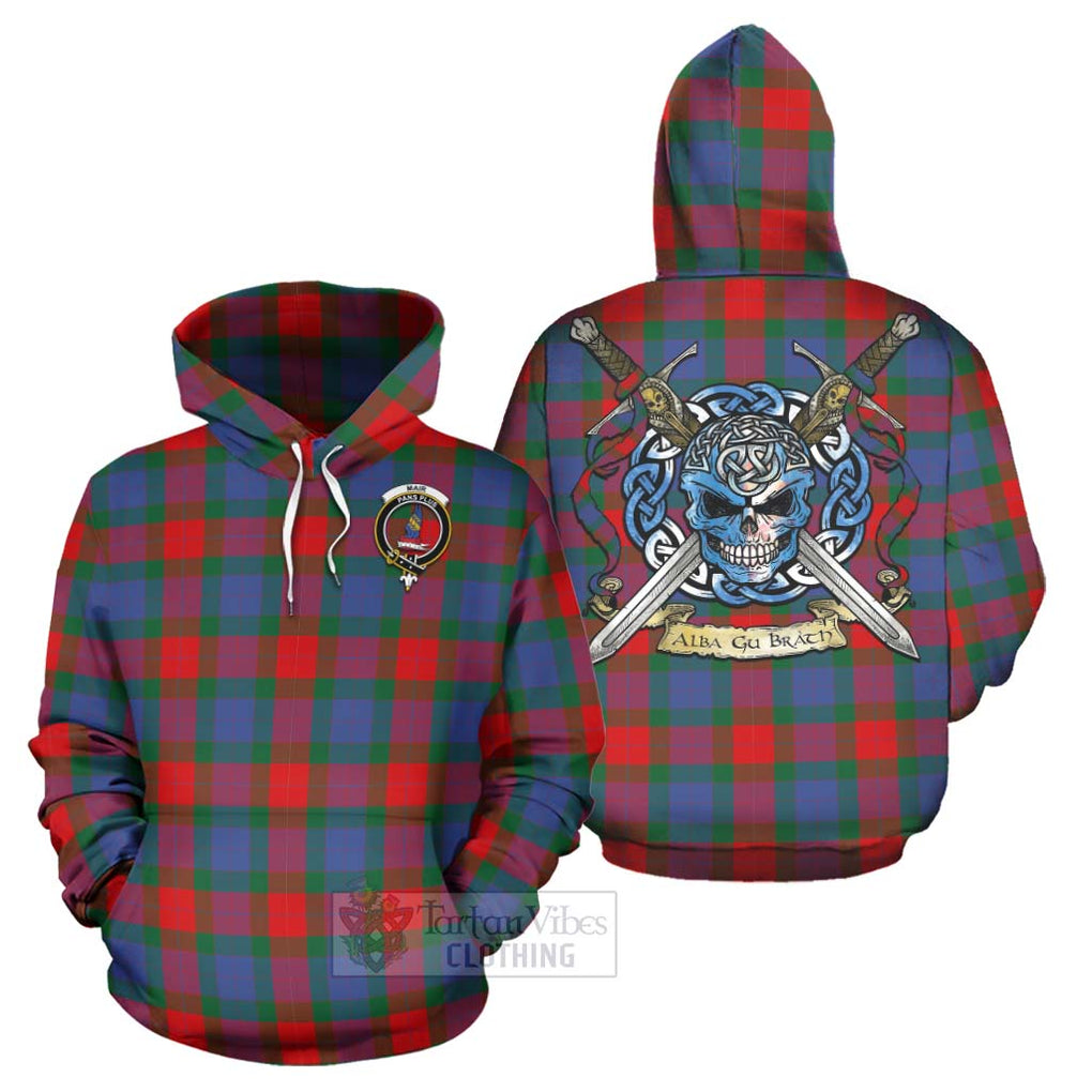 Mar Tartan Hoodie with Family Crest Celtic Skull Style Zip Hoodie - Tartan Vibes Clothing