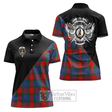 Mar Tartan Women's Polo Shirt with Family Crest and Military Logo Style Women - Tartan Vibes Clothing