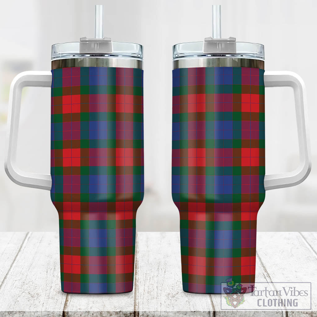 Mar Tartan Tumbler with Handle One Size 40 OZ - Tartan Vibes Clothing