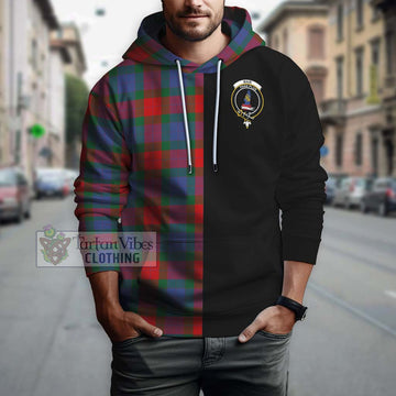 Mar Tartan Hoodie with Family Crest and Half Of Me Style Zip Hoodie - Tartan Vibes Clothing