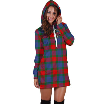 Mar Tartan Hoodie Dress with Family Crest - Tartan Vibes Clothing