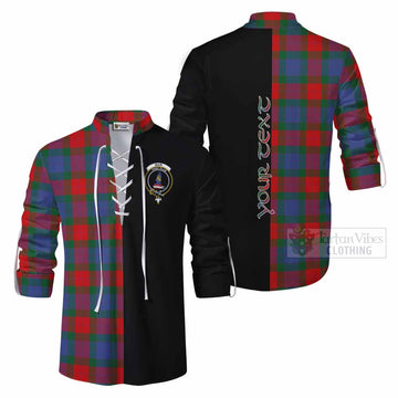 Mar Tartan Ghillie Kilt Shirt with Family Crest and Half Of Me Style Men - Tartan Vibes Clothing