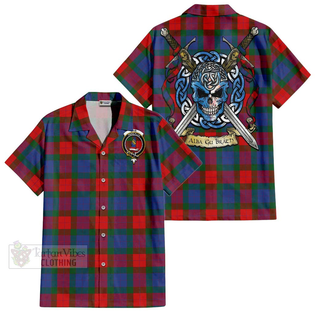 Mar Tartan Hawaiian Shirt with Family Crest Celtic Skull Style Kid - Tartan Vibes Clothing