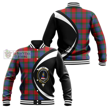 Mar Tartan Baseball Jacket with Family Crest Circle Style Unisex - Tartan Vibes Clothing