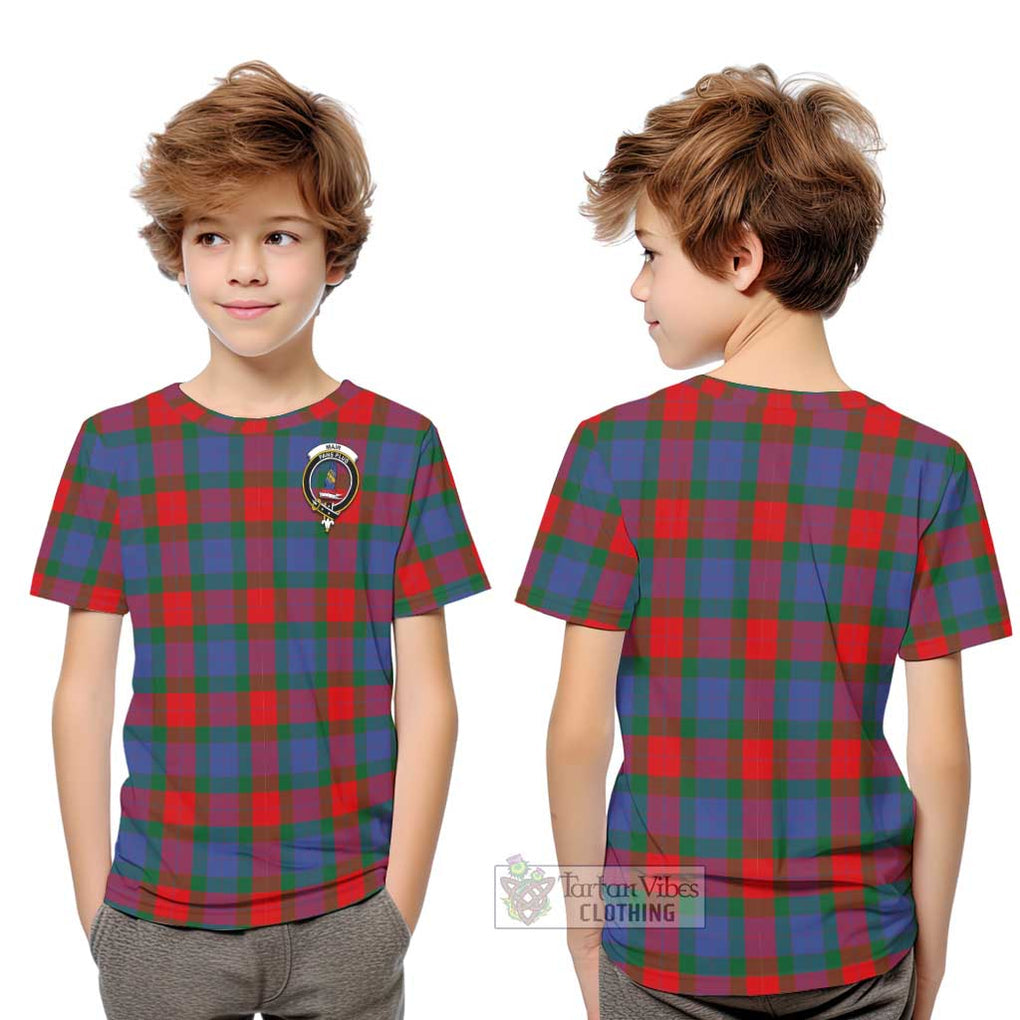 Mar Tartan Kid T-Shirt with Family Crest Youth XL Size14 - Tartan Vibes Clothing