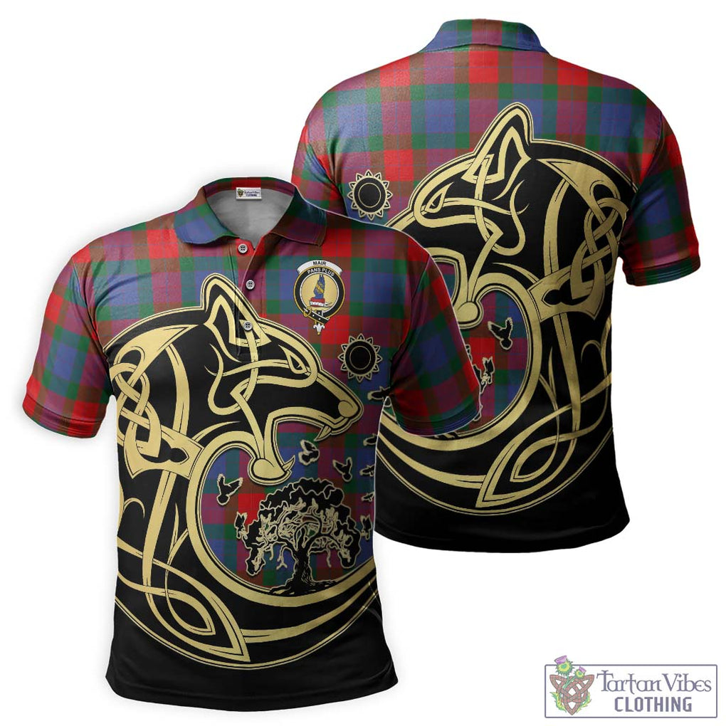 Mar Tartan Polo Shirt with Family Crest Celtic Wolf Style Kid - Tartan Vibes Clothing