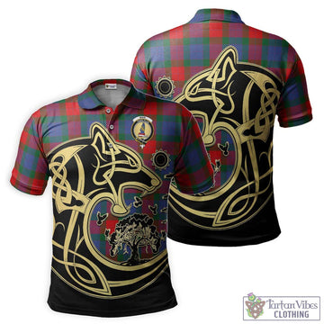 Mar Tartan Polo Shirt with Family Crest Celtic Wolf Style Kid - Tartan Vibes Clothing