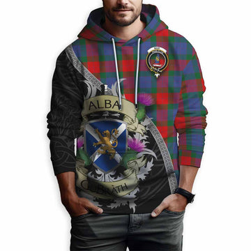 Mar Tartan Family Crest Hoodie Lion Rampant Royal Thistle Shield Celtic Inspired Pullover Hoodie - Tartan Vibes Clothing