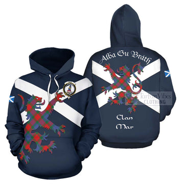 Mar Tartan Lion Rampant Hoodie Proudly Display Your Heritage with Alba Gu Brath and Clan Name Zip Hoodie - Tartan Vibes Clothing