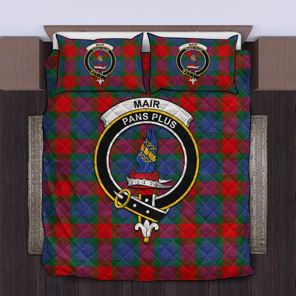 Mar Tartan Quilt Bed Set with Family Crest King - Tartan Vibes Clothing