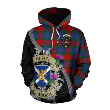Mar Tartan Family Crest Cotton Hoodie Lion Rampant Royal Thistle Shield Celtic Inspired Pullover Hoodie XS - Tartan Vibes Clothing