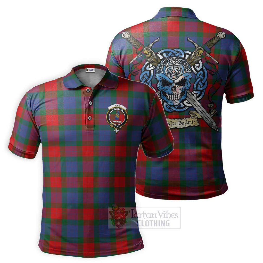 Mar Tartan Polo Shirt with Family Crest Celtic Skull Style Kid - Tartan Vibes Clothing