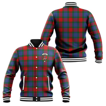 Mar Tartan Baseball Jacket with Family Crest Unisex - Tartan Vibes Clothing