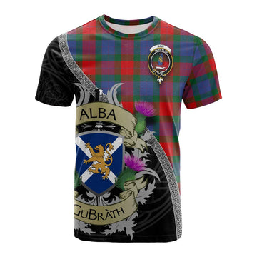 Mar Tartan Family Crest Cotton T-shirt Lion Rampant Royal Thistle Shield Celtic Inspired Kid's Shirt - Tartan Vibes Clothing
