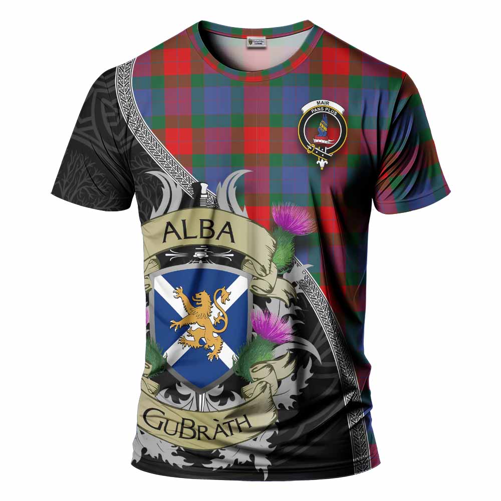 Mar Tartan Family Crest T-Shirt Lion Rampant Royal Thistle Shield Celtic Inspired Kid's Shirt - Tartan Vibes Clothing