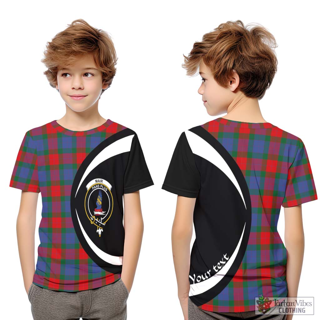 Mar Tartan Kid T-Shirt with Family Crest Circle Style Youth XL Size14 - Tartan Vibes Clothing