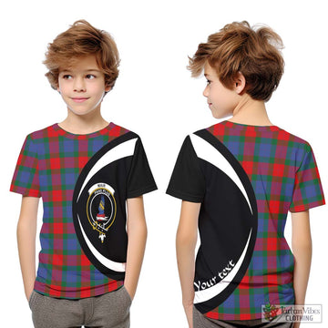 Mar Tartan Kid T-Shirt with Family Crest Circle Style Youth XL Size14 - Tartan Vibes Clothing