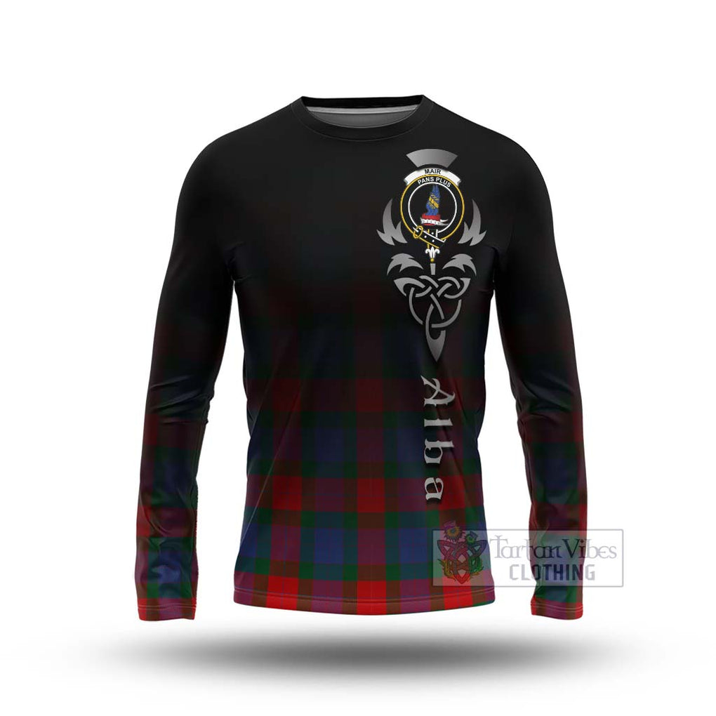 Mar Tartan Long Sleeve T-Shirt Featuring Alba Gu Brath Family Crest Celtic Inspired Unisex - Tartan Vibes Clothing
