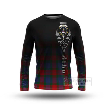 Mar Tartan Long Sleeve T-Shirt Featuring Alba Gu Brath Family Crest Celtic Inspired Unisex - Tartan Vibes Clothing