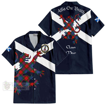 Mar Tartan Lion Rampant Hawaiian Shirt Proudly Display Your Heritage with Alba Gu Brath and Clan Name Kid - Tartan Vibes Clothing