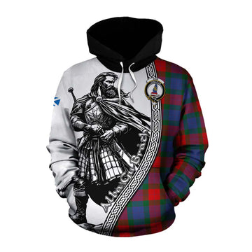 Mar Tartan Clan Crest Cotton Hoodie with Highlander Warrior Celtic Style Pullover Hoodie XS - Tartan Vibes Clothing