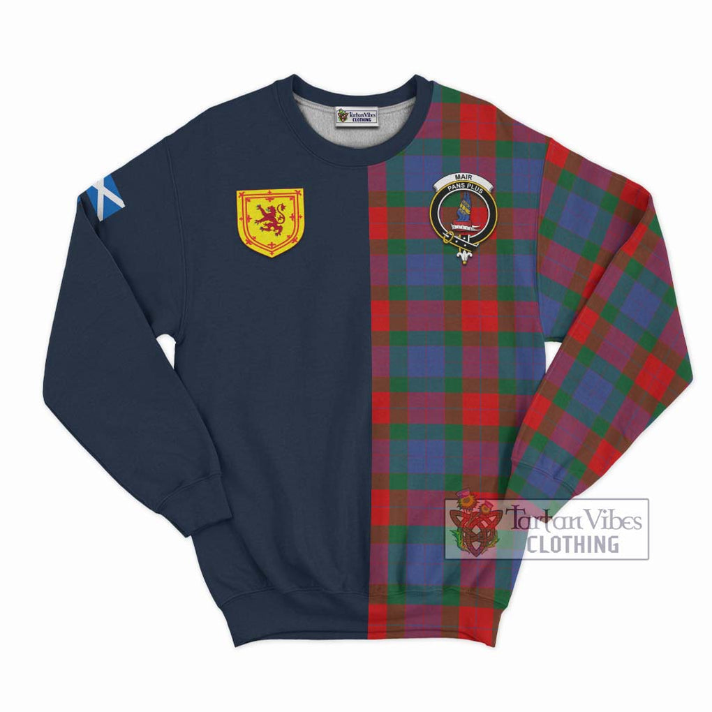 Mar Tartan Sweatshirt Alba with Scottish Lion Royal Arm Half Style Unisex - Tartan Vibes Clothing